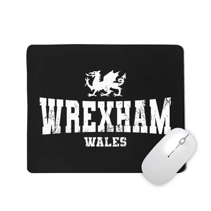 Wrexham Wales Welsh Dragon Flag Cymru Mousepad