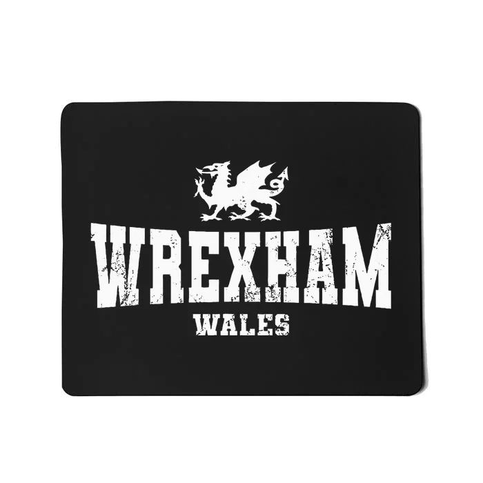 Wrexham Wales Welsh Dragon Flag Cymru Mousepad