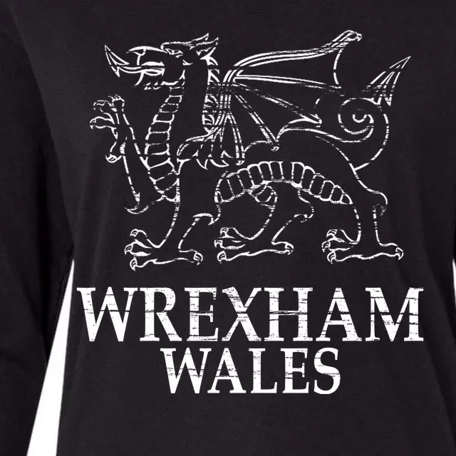 Wrexham Wales Womens Cotton Relaxed Long Sleeve T-Shirt