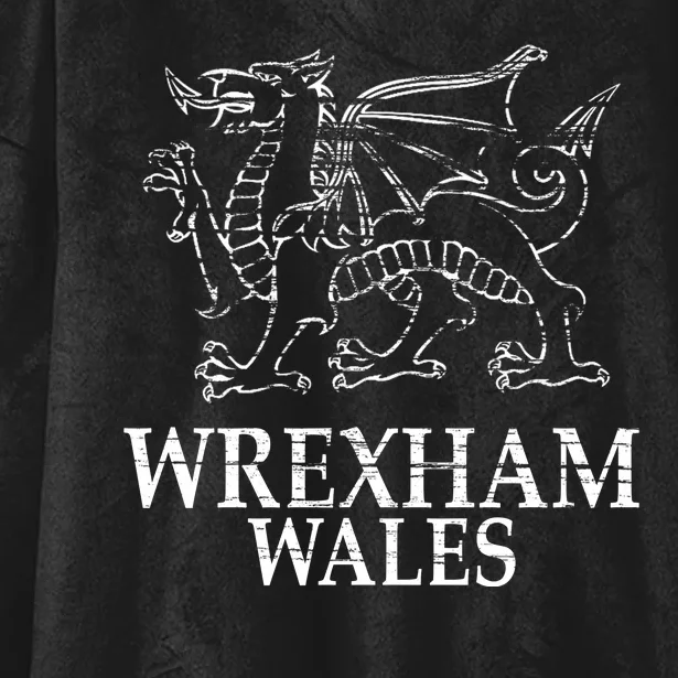 Wrexham Wales Hooded Wearable Blanket