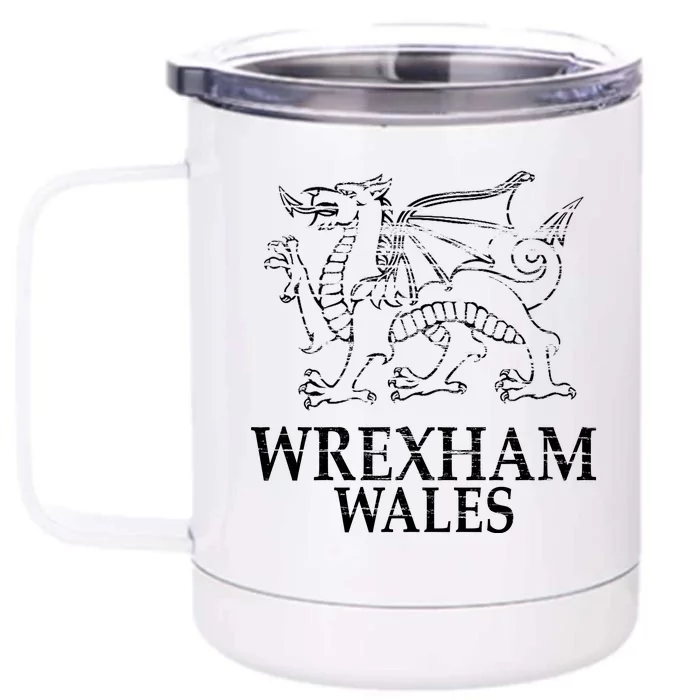 Wrexham Wales Front & Back 12oz Stainless Steel Tumbler Cup