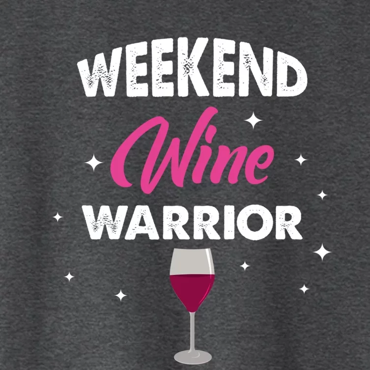 Wo Weekend Warrior Wine Funny Day Ing Gift Women's Crop Top Tee