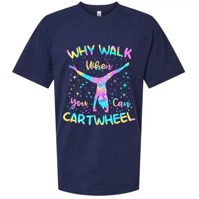 Why Walk When You Can Cartwheel Gymnast Gymnastic Tumbling Sueded Cloud Jersey T-Shirt