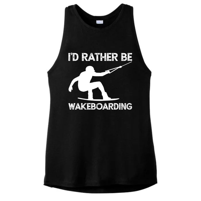 Wakeboarding Wakeboarder Wakeboard Funny Gift Ladies Tri-Blend Wicking Tank