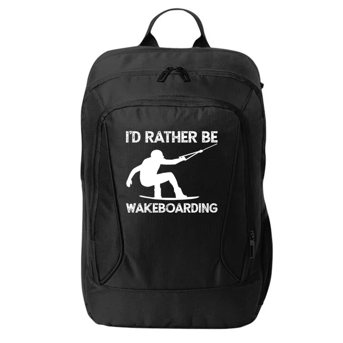 Wakeboarding Wakeboarder Wakeboard Funny Gift City Backpack