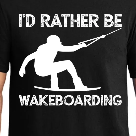 Wakeboarding Wakeboarder Wakeboard Funny Gift Pajama Set