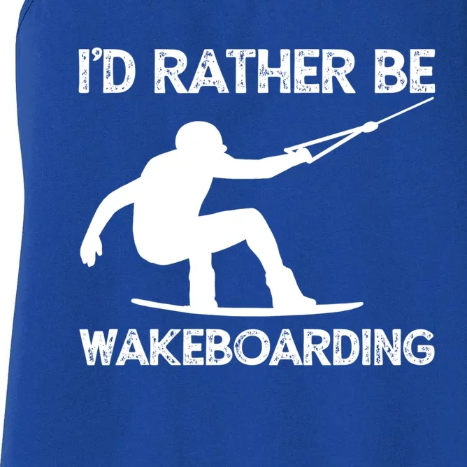 Wakeboarding Wakeboarder Wakeboard Funny Gift Women's Racerback Tank