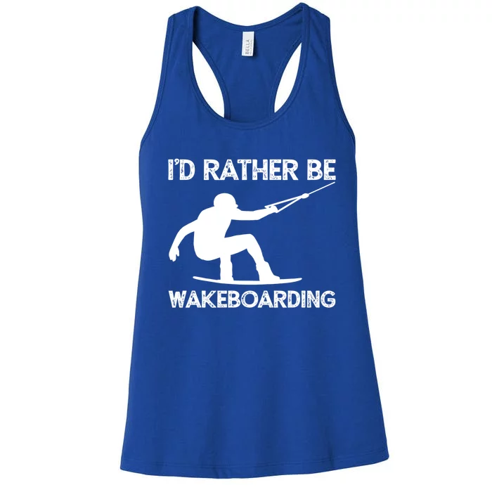 Wakeboarding Wakeboarder Wakeboard Funny Gift Women's Racerback Tank