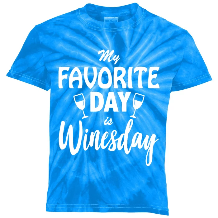 Winesday Wine Kids Tie-Dye T-Shirt