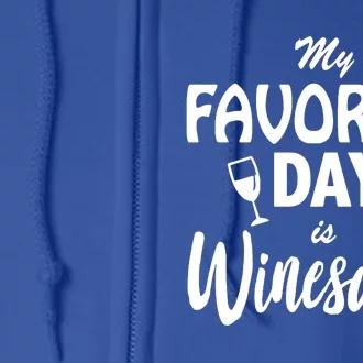 Winesday Wine Full Zip Hoodie