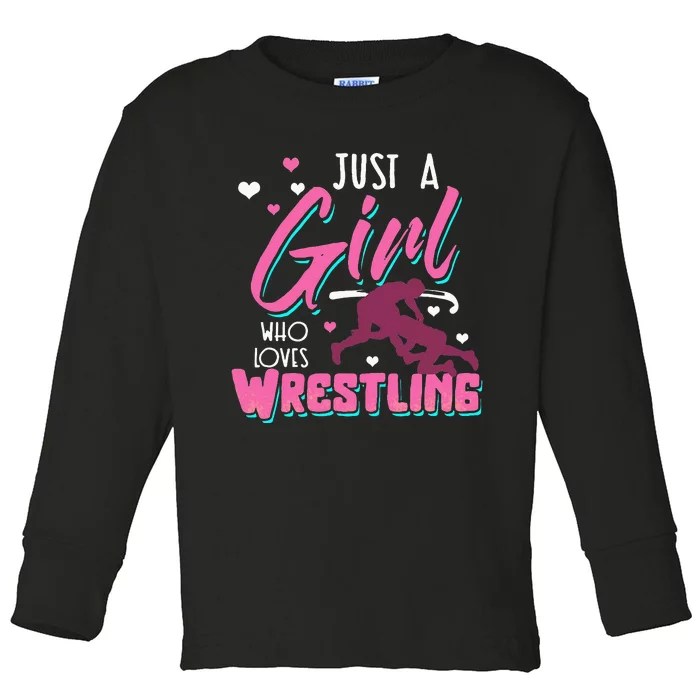 Wrestling Woman Wrestler Mother Battle Women Toddler Long Sleeve Shirt