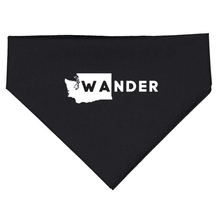 Wa Wander Washington Silhouette USA-Made Doggie Bandana