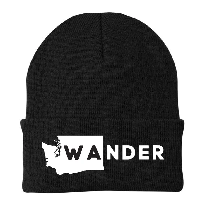 Wa Wander Washington Silhouette Knit Cap Winter Beanie