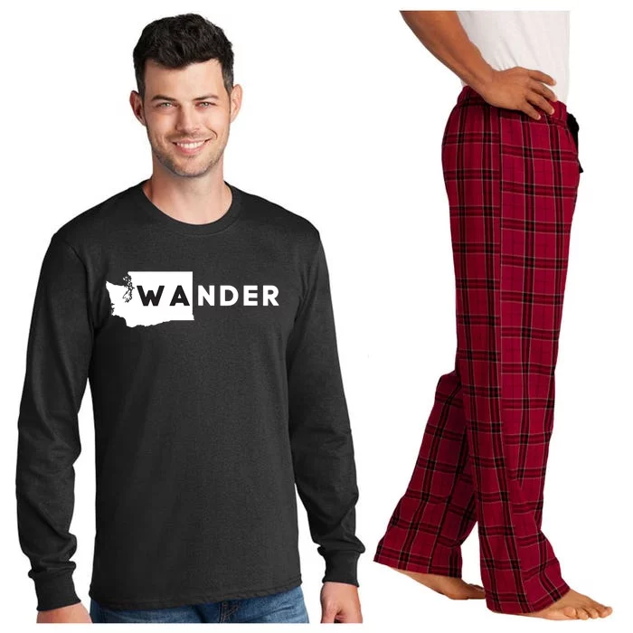 Wa Wander Washington Silhouette Long Sleeve Pajama Set