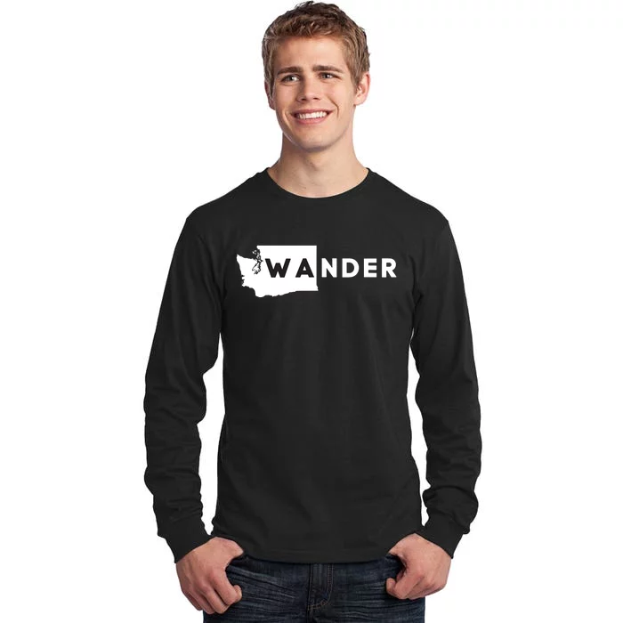 Wa Wander Washington Silhouette Tall Long Sleeve T-Shirt