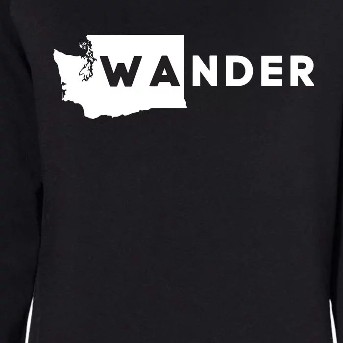 Wa Wander Washington Silhouette Womens California Wash Sweatshirt