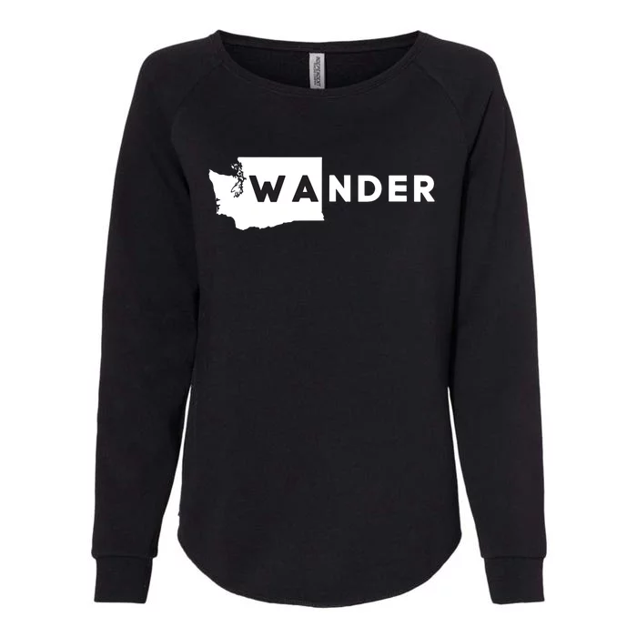 Wa Wander Washington Silhouette Womens California Wash Sweatshirt