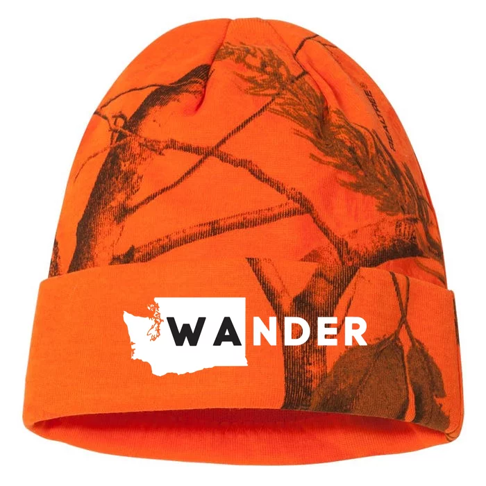 Wa Wander Washington Silhouette Kati - 12in Camo Beanie