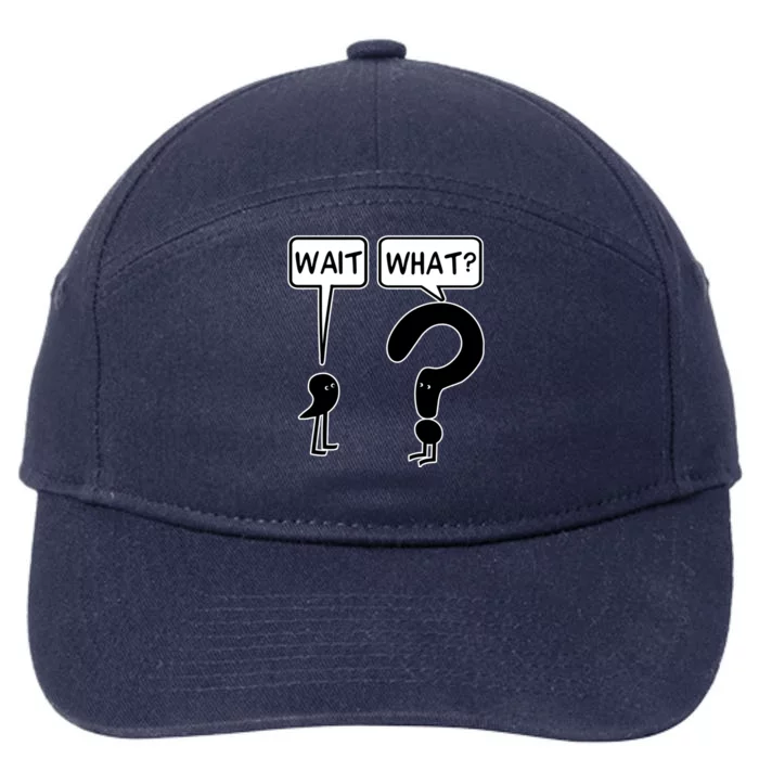 Wait, What? 7-Panel Snapback Hat