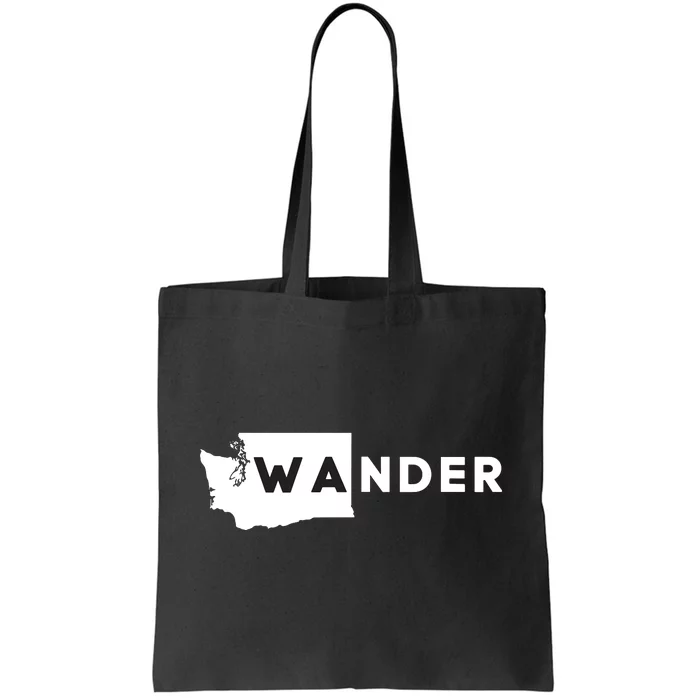 Wa Wander Washington Silhouette Tote Bag