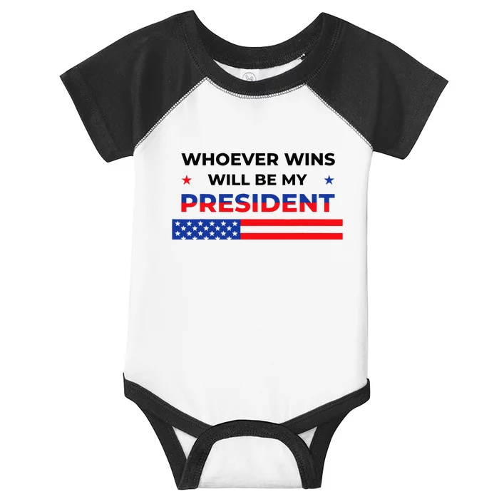 Whoever Wins Will Be My President Neutral Political Infant Baby Jersey Bodysuit