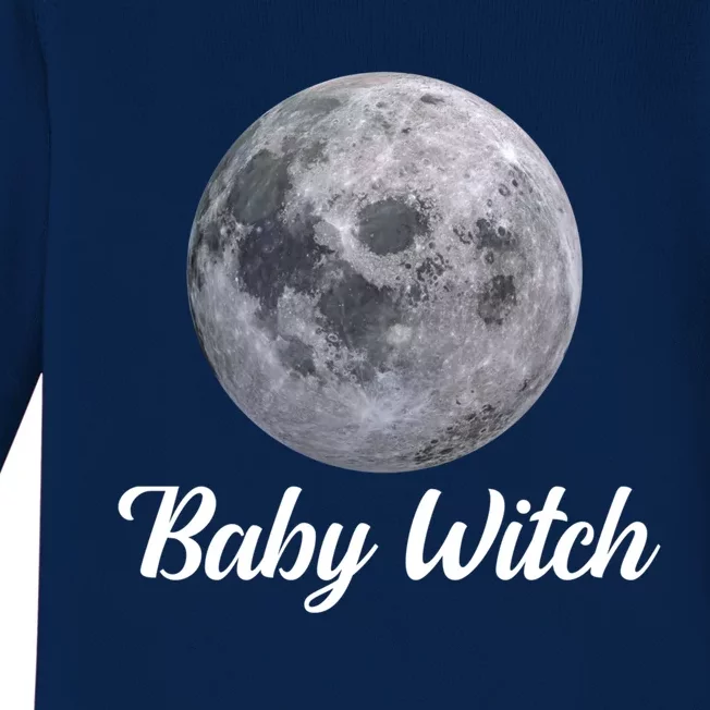 Witch Witchcraft Wicca Pagan Witches Moon Astrology Gift Baby Long Sleeve Bodysuit