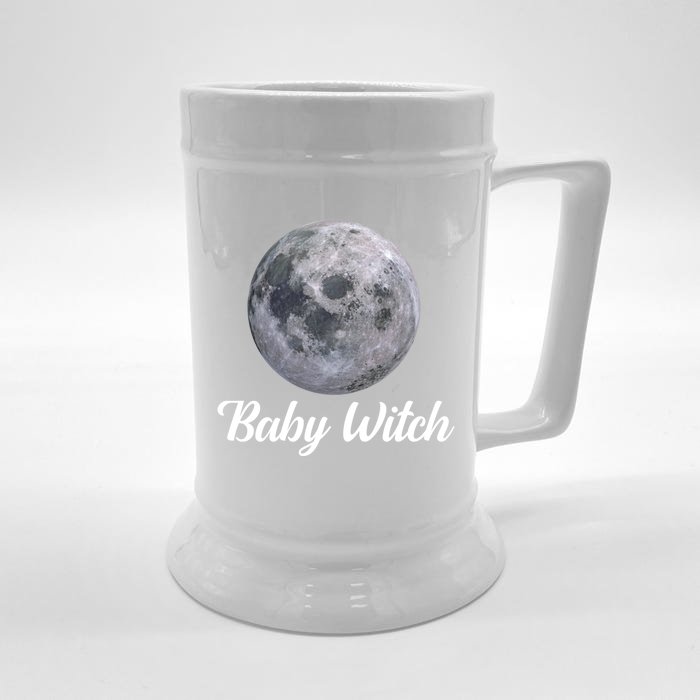 Witch Witchcraft Wicca Pagan Witches Moon Astrology Gift Front & Back Beer Stein