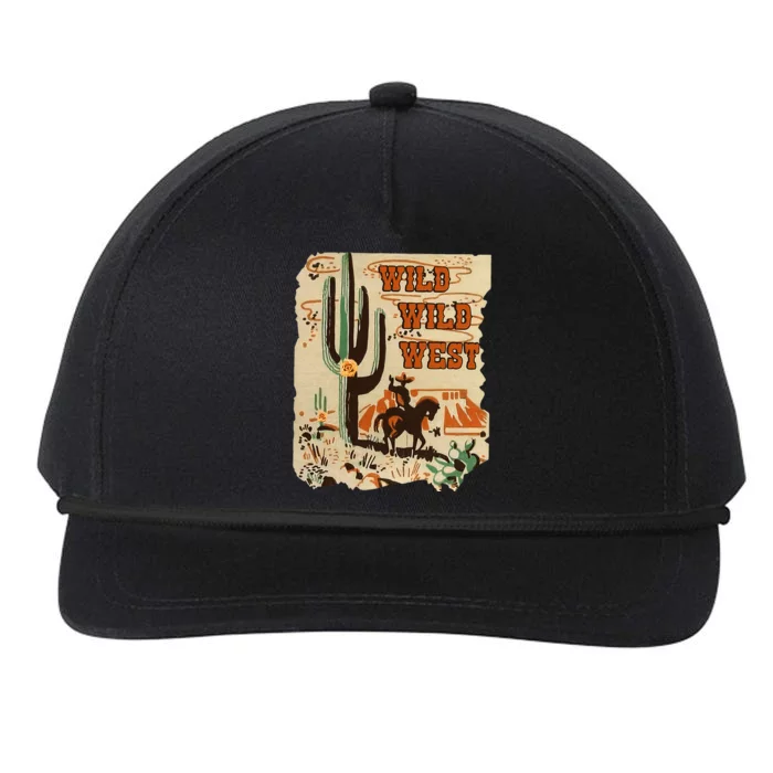 Wild Wild West Western Life Southwest Desert Vibes Cactus Snapback Five-Panel Rope Hat