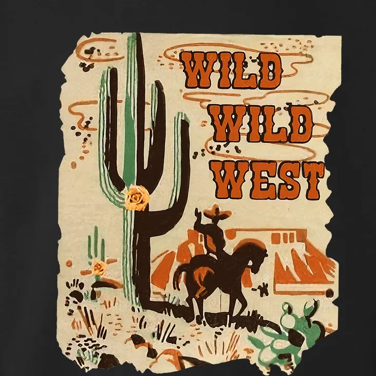 Wild Wild West Western Life Southwest Desert Vibes Cactus Toddler Hoodie