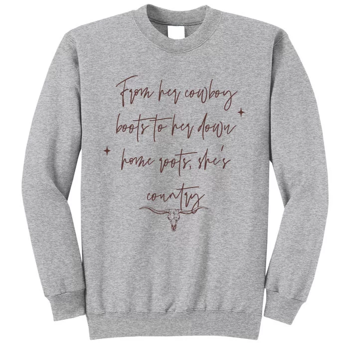 Western Wild West Country Girl Tall Sweatshirt