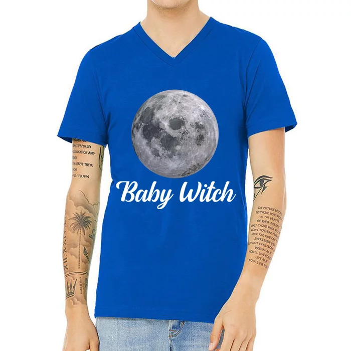 Witch Witchcraft Wicca Pagan Witches Moon Astrology Gift V-Neck T-Shirt