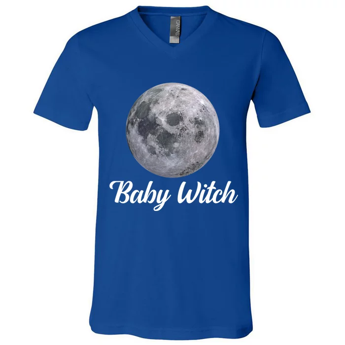 Witch Witchcraft Wicca Pagan Witches Moon Astrology Gift V-Neck T-Shirt