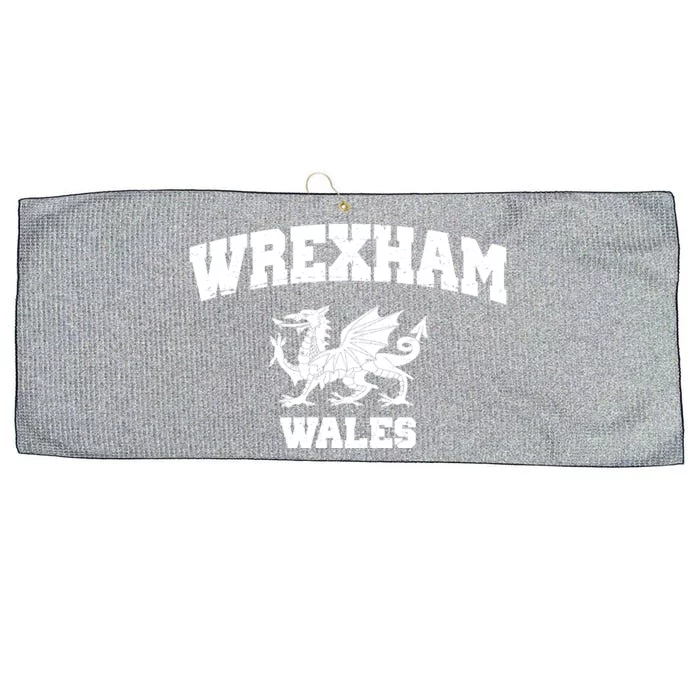 Wrexham Wales Welsh Flag Cymru Large Microfiber Waffle Golf Towel