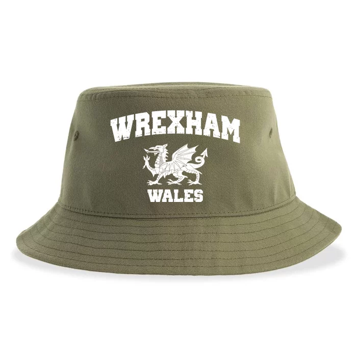 Wrexham Wales Welsh Flag Cymru Sustainable Bucket Hat