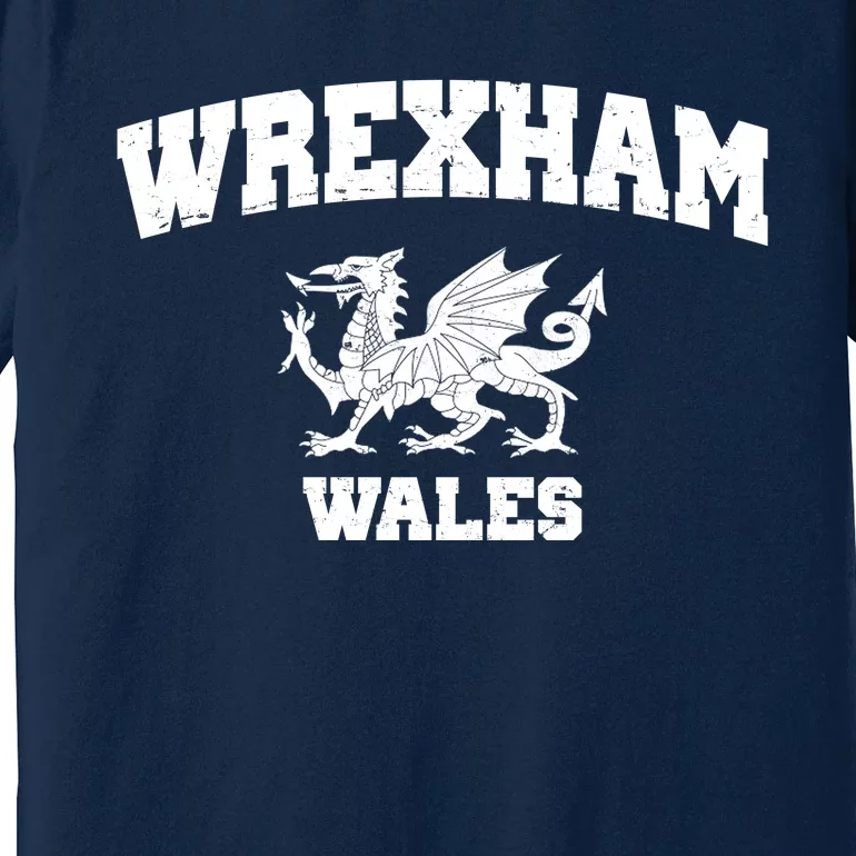 Wrexham Wales Welsh Flag Cymru Premium T-Shirt