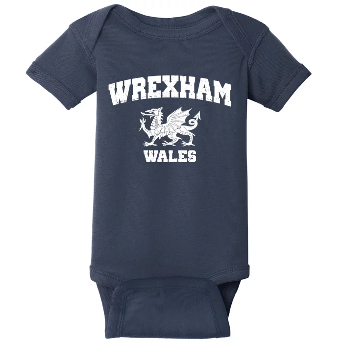 Wrexham Wales Welsh Flag Cymru Baby Bodysuit