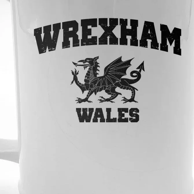 Wrexham Wales Welsh Flag Cymru Front & Back Beer Stein