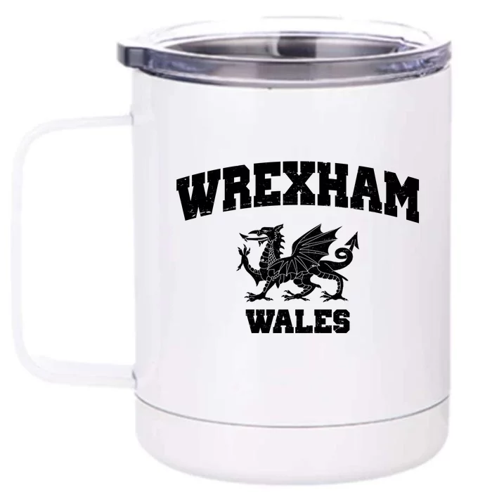 Wrexham Wales Welsh Flag Cymru Front & Back 12oz Stainless Steel Tumbler Cup