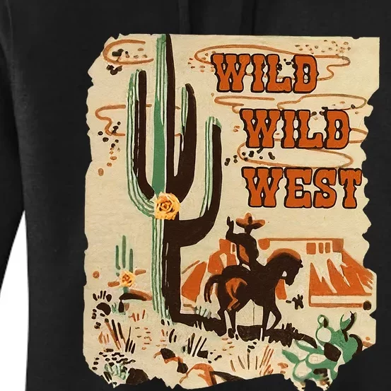 Wild Wild West Western Life Southwest Desert Vibes Cactus Women's Pullover Hoodie