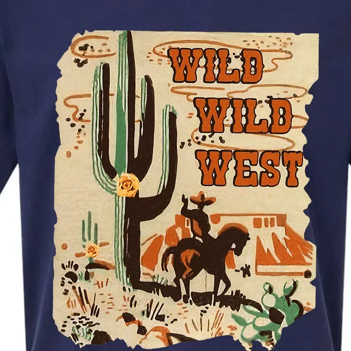 Wild Wild West Western Life Southwest Desert Vibes Cactus Sueded Cloud Jersey T-Shirt