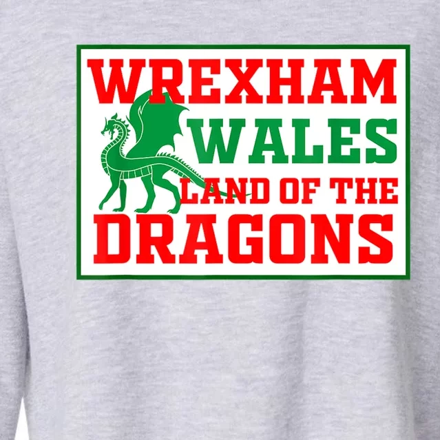 Wrexham Wales Welsh Gifts Cropped Pullover Crew