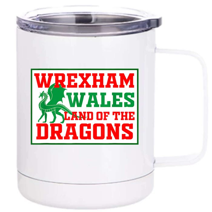 Wrexham Wales Welsh Gifts Front & Back 12oz Stainless Steel Tumbler Cup