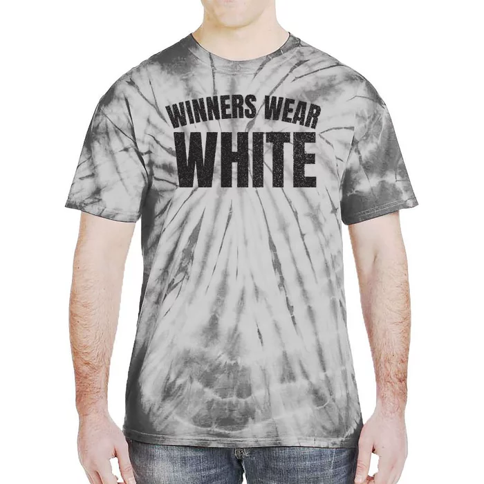 Winners Wear White Team Spirit Game Competition Color Retro Tie-Dye T-Shirt