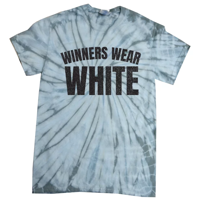 Winners Wear White Team Spirit Game Competition Color Retro Tie-Dye T-Shirt