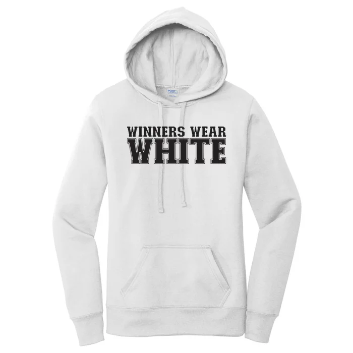 Winners Wear White Spirit Wear Team Game Color War Women's Pullover Hoodie