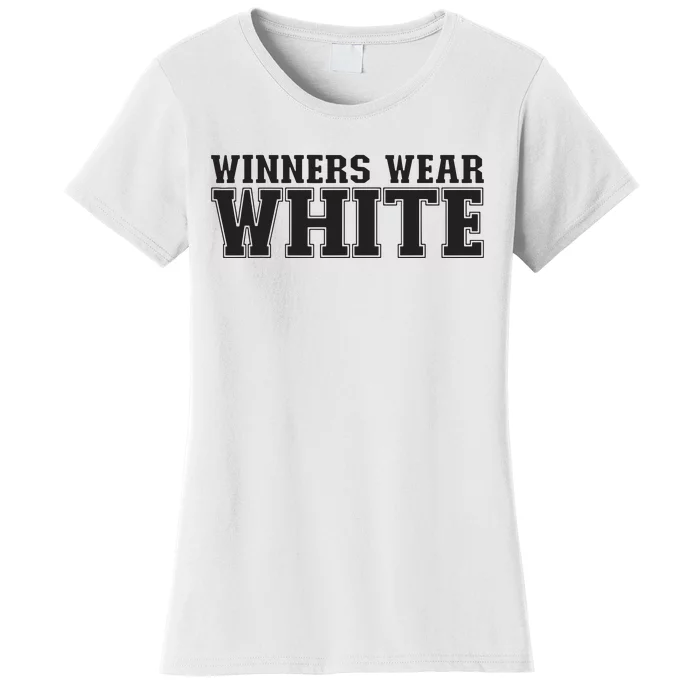 Winners Wear White Spirit Wear Team Game Color War Women's T-Shirt