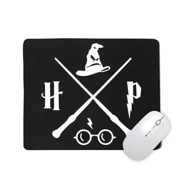 Wizard Wand Wizard Glasses Hp Mousepad