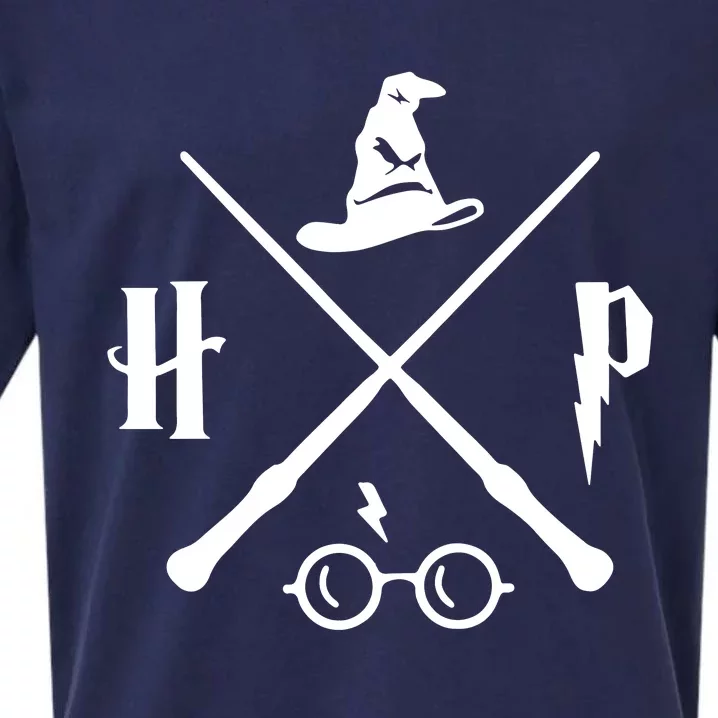 Wizard Wand Wizard Glasses Hp Sueded Cloud Jersey T-Shirt