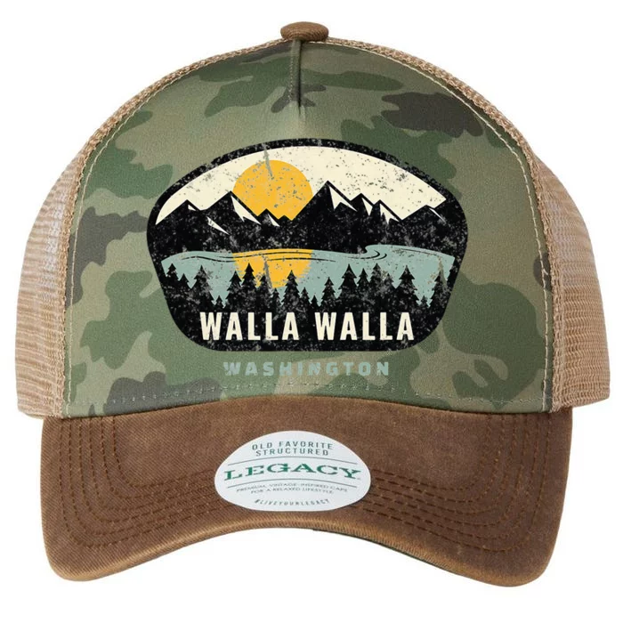 Walla Walla Washington W.A Vacation Souvenir Legacy Tie Dye Trucker Hat