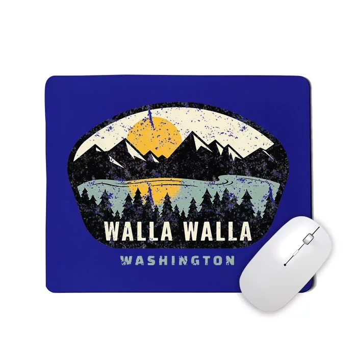 Walla Walla Washington W.A Vacation Souvenir Mousepad